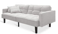 Boston 3 Seater Sofa Bed - Oat White