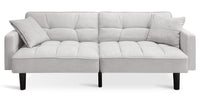 Boston 3 Seater Sofa Bed - Oat White