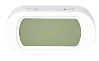 Living & Co Oval Alarm Clock White