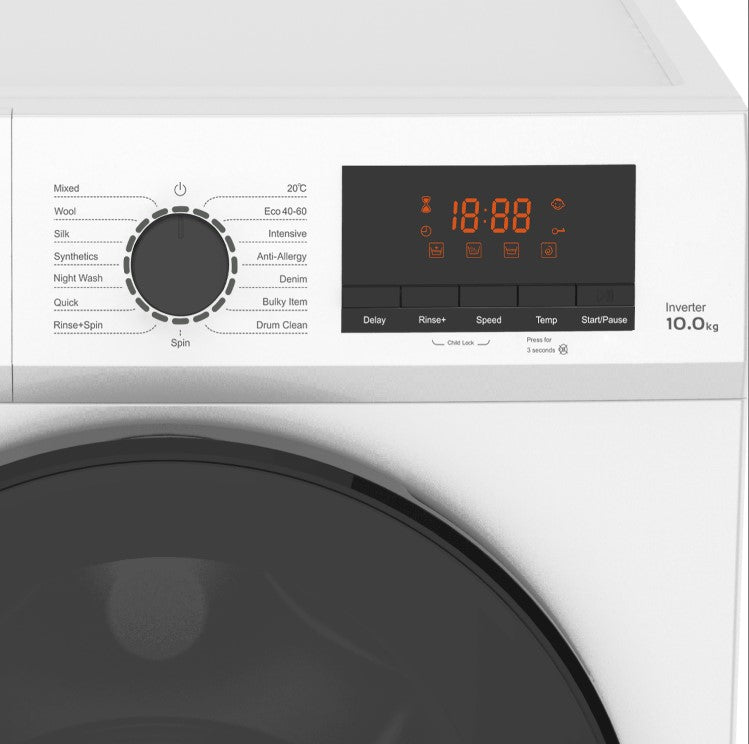 Inverter Washing Machine Front Load White - 10kg