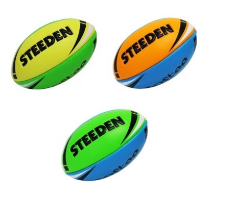 11in. Steeden Rugby Softee Ball - Assorted