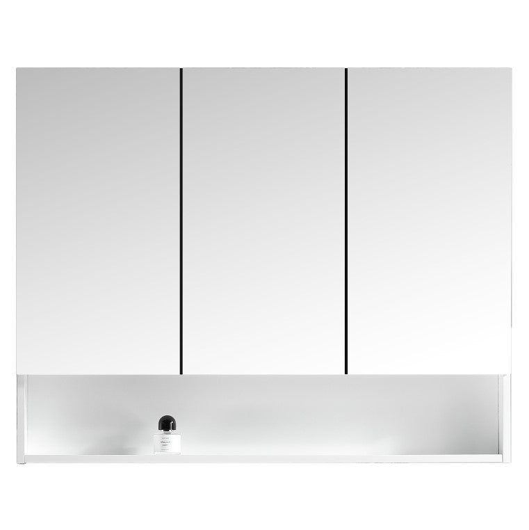 Mirror Cabinet 3 Door - Black, White, Forest Grain 90 x 80cm