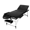 Massage Table Portable Green & Black