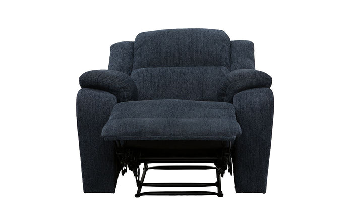 Naples Single Recliner in Navy