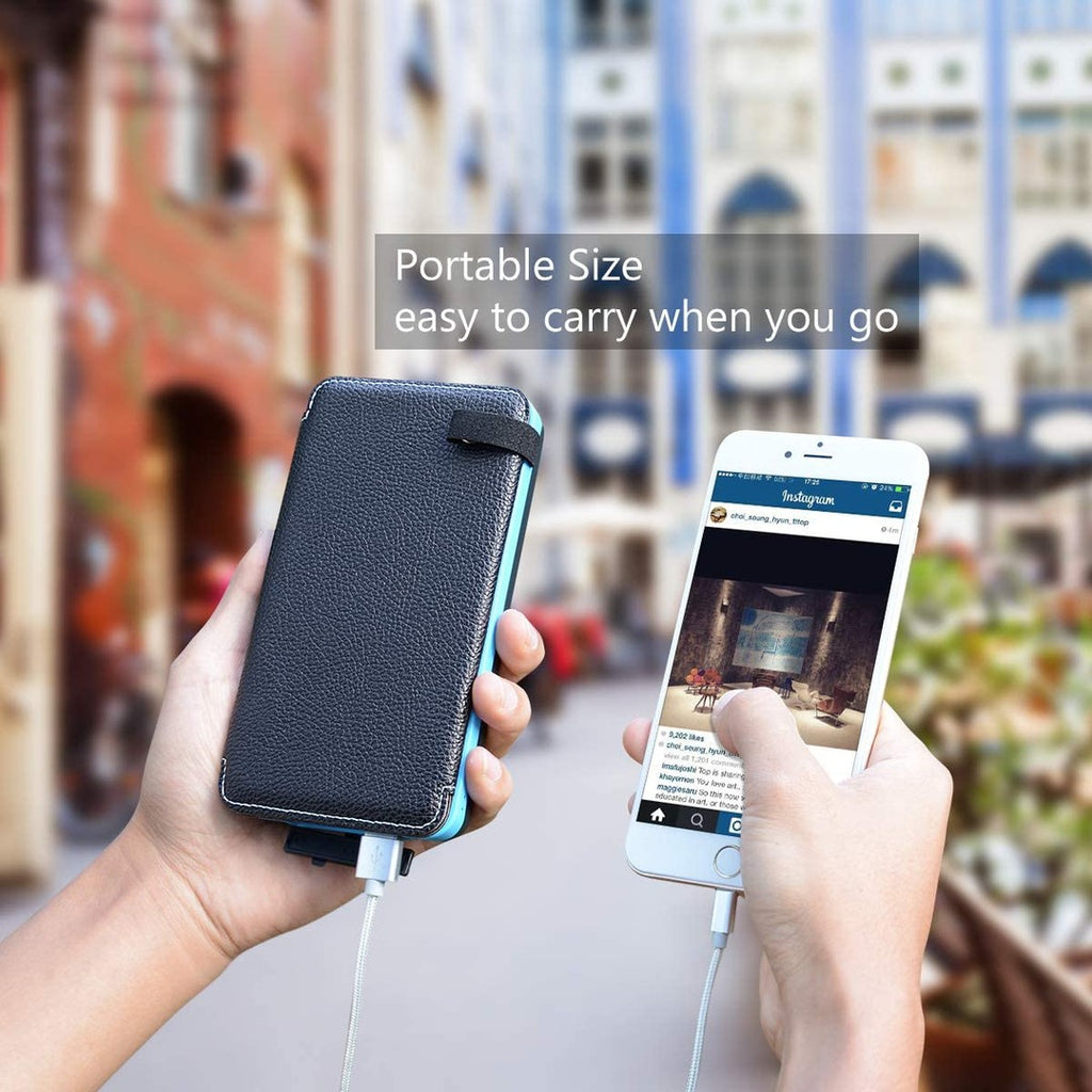 Solar Power Bank with 4 Panels 25000mAh