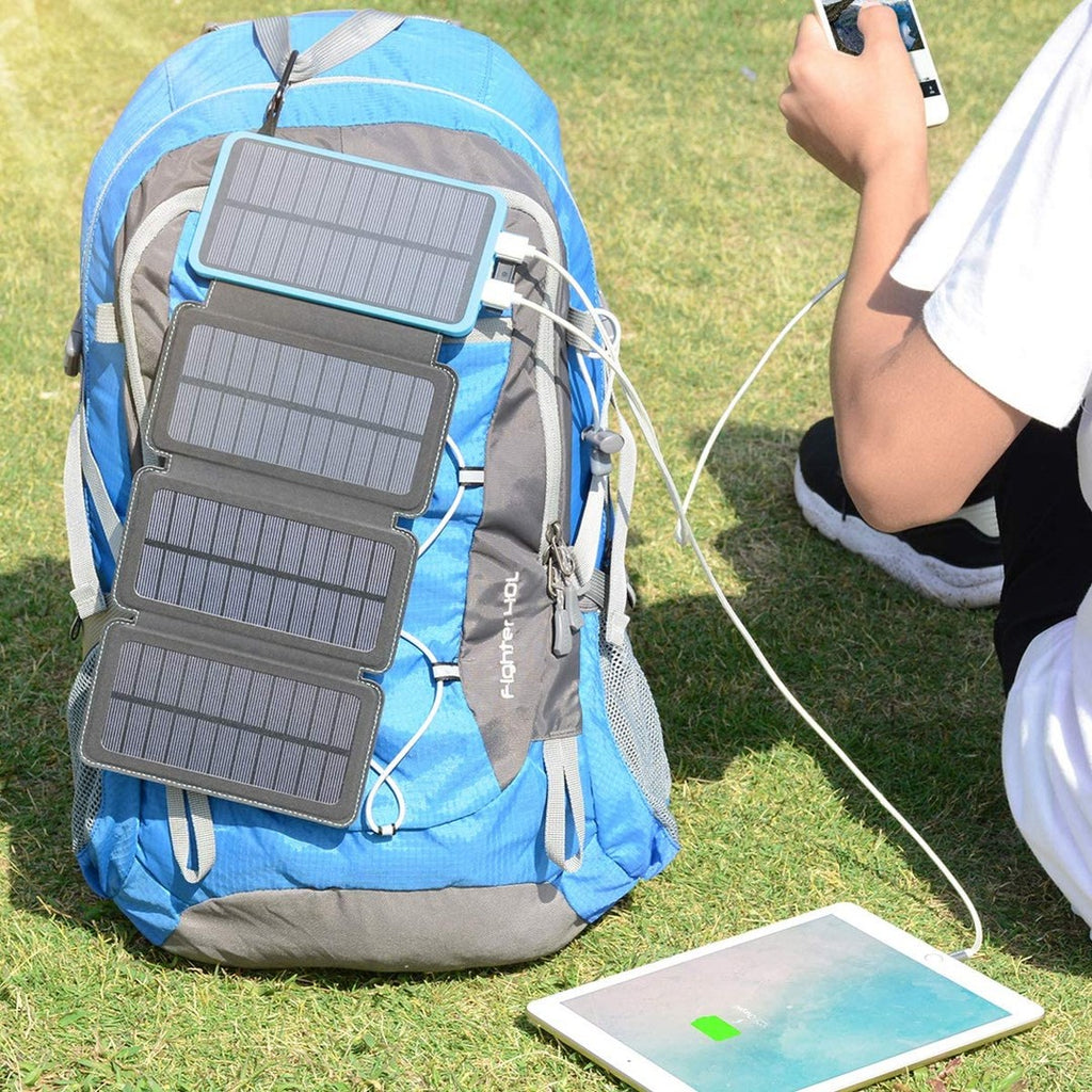 Solar Power Bank with 4 Panels 25000mAh