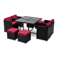 (Out of stock in Akl) Outdoor Dining Suite with waterproof cover - Next Shipment