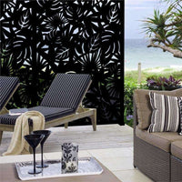 Matrix 2410 x 1205mm Charcoal Rainforest Screen Panel With Frame - Next Shipment