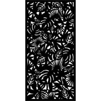 Matrix 2410 x 1205mm Charcoal Rainforest Screen Panel With Frame - Next Shipment