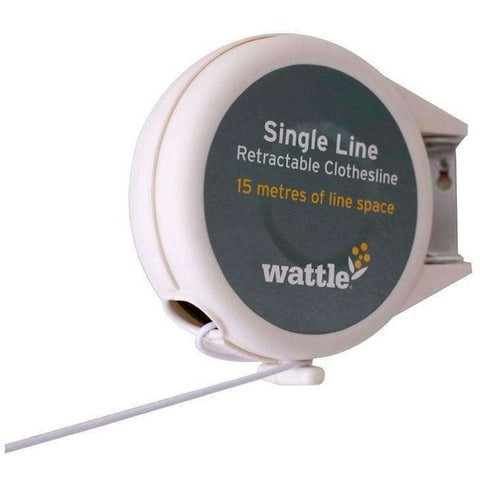 Wattle Single Line Retractable Clothesline White - Next Shipment