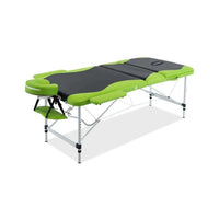 Massage Table Portable Green & Black - Next Shipment