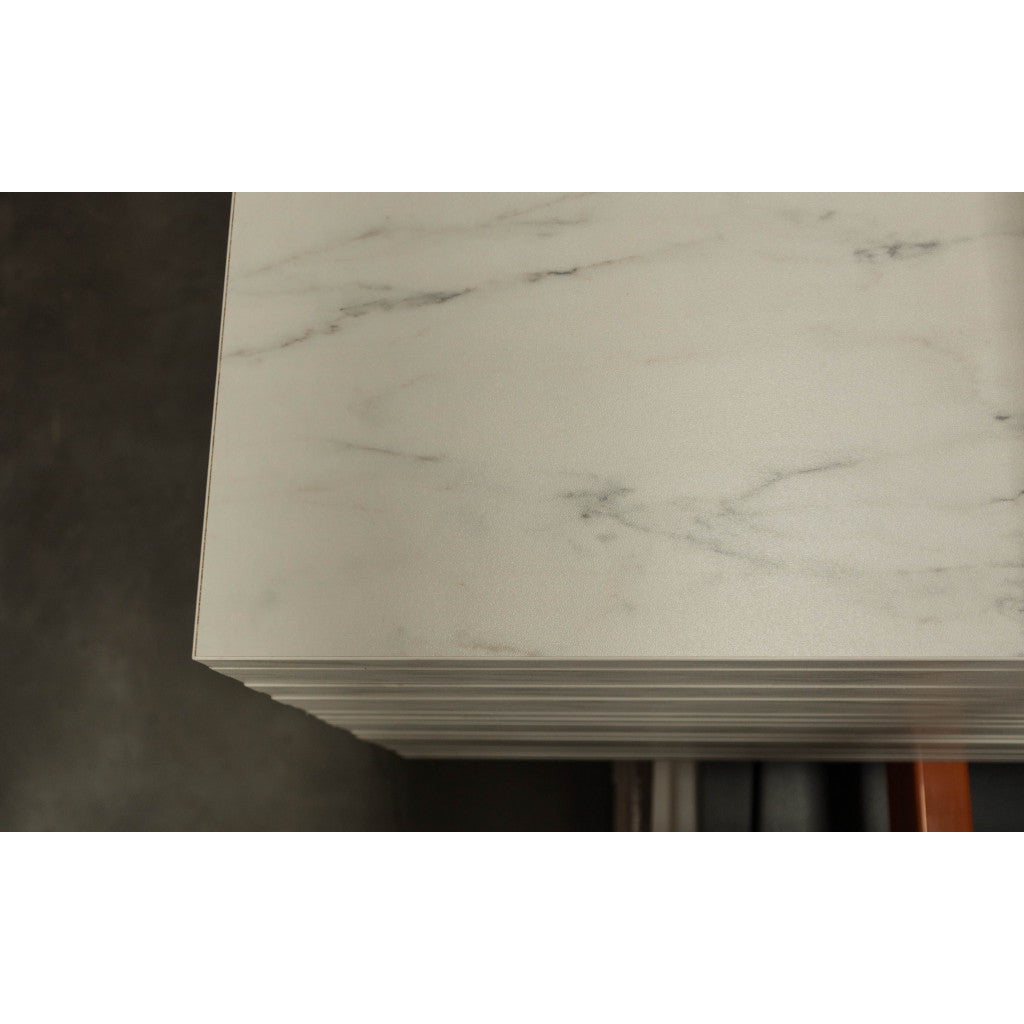 Bench Top - White Marble 4.2m - Next Shipment